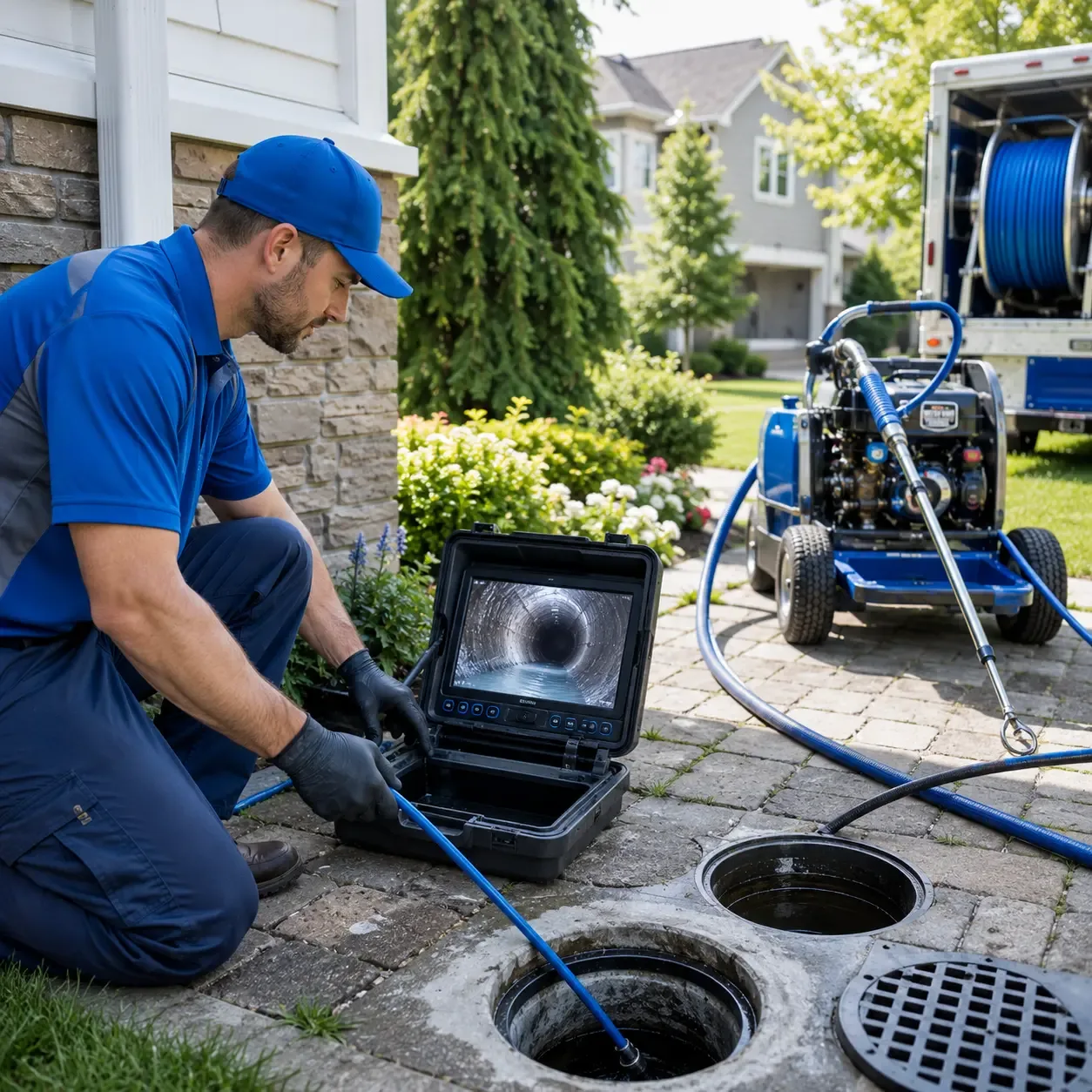 Outdoor drain cleaning professionals serving Plymouth, MA