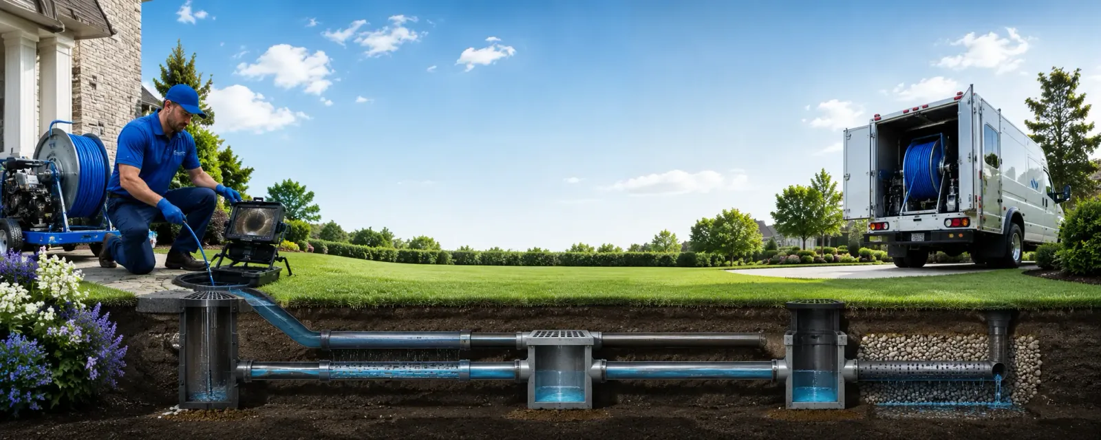 Outdoor drain cleaning information for Plymouth, MA